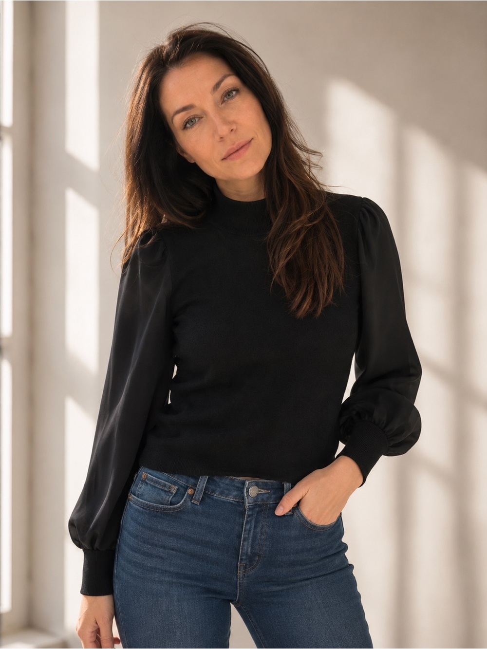 Elegant Black Women's Top